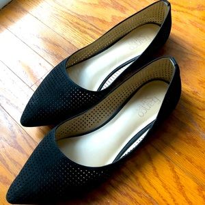 Black elegant ballerinas size 11